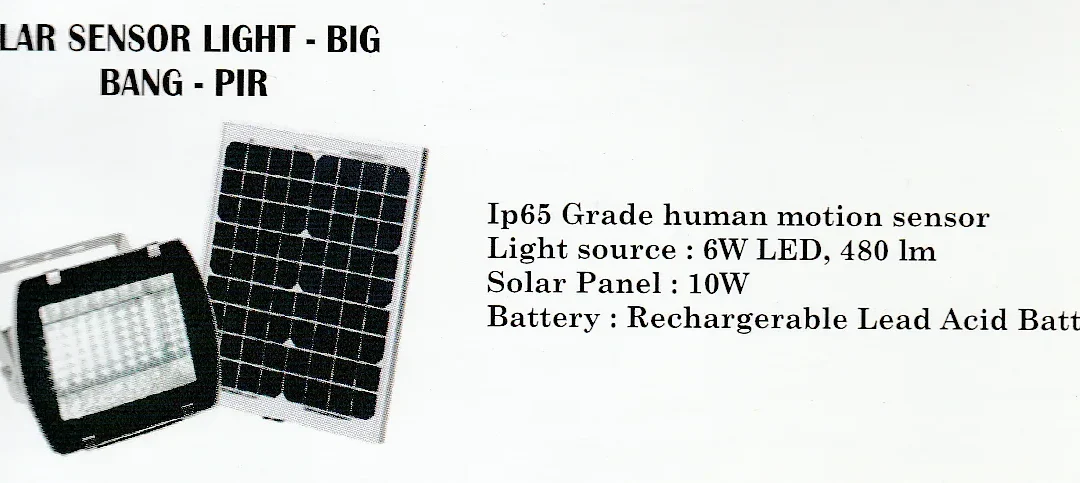 Paket Lampu Sorot Big Bang PIR