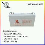 Baterai VOZ 12V 120AH GEL Murah