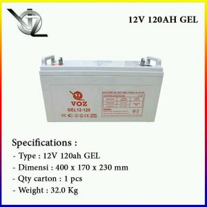 Baterai VOZ 12V 120AH GEL Murah