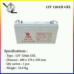 Baterai VOZ 12V 120AH GEL Murah