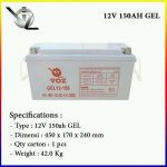 Baterai VOZ 12V 150AH GEL Murah