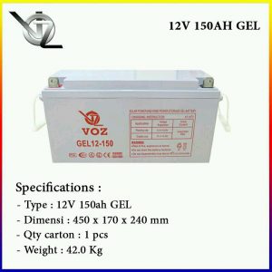 Baterai VOZ 12V 150AH GEL Murah
