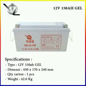 Baterai VOZ 12V 150AH GEL Murah
