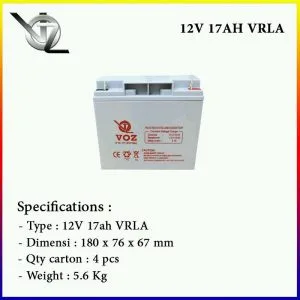 Baterai VOZ 12V 17AH GEL Murah