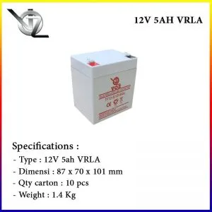 Baterai VOZ 12V 5AH GEL Murah