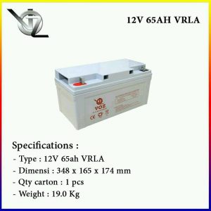 Baterai VOZ 12V 65AH GEL Murah