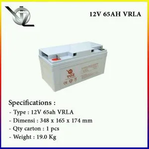 Baterai VOZ 12V 65AH GEL Murah