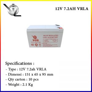 Baterai VOZ 6V 7.2AH GEL Murah